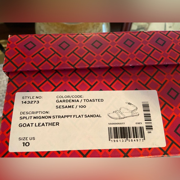 Tory Burch split mignon strappy, flat sandal - Picture 4 of 6